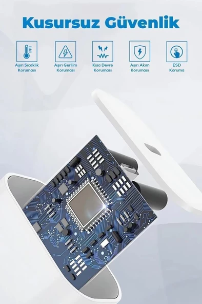 Hakopro Iphone 15 16 - 15 16 Pro - 15 16 Plus - 15 16 Pro Max Uyumlu Hızlı Şarj Aleti 25W Type-C - 7
