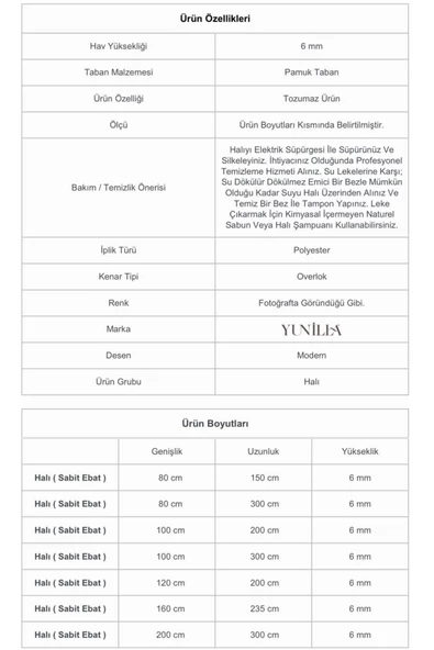 YUNİLLA Safir Halı-17358 - 4