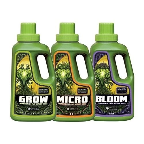 Emerald Harvest Grow Micro Bloom 0.95 Litre Set