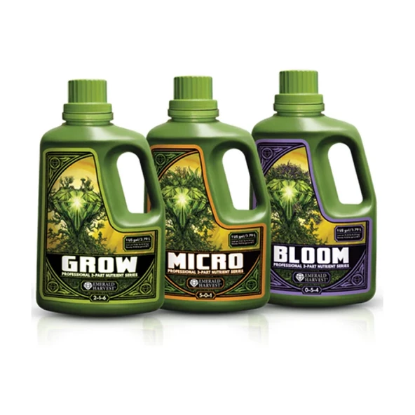 Emerald Harvest Grow Micro Bloom 3.79 Litre Set