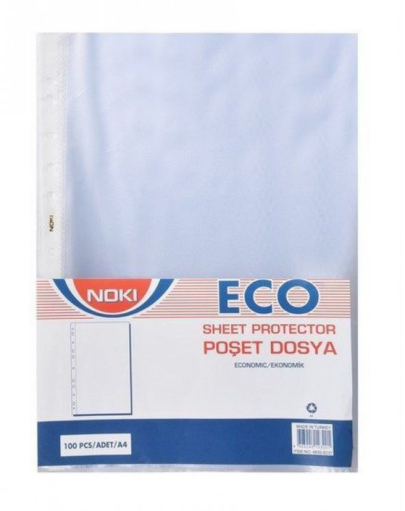 Noki Eco Poşet Dosya A4 100 Lü Paket 4830