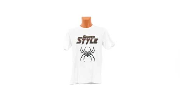 Spider Style baskılı Tişört