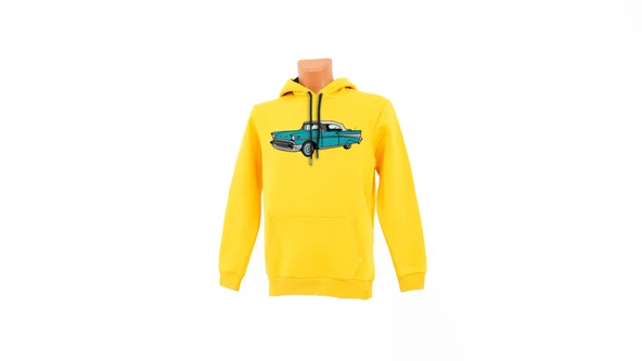 Vintage Car baskılı Sweatshirt