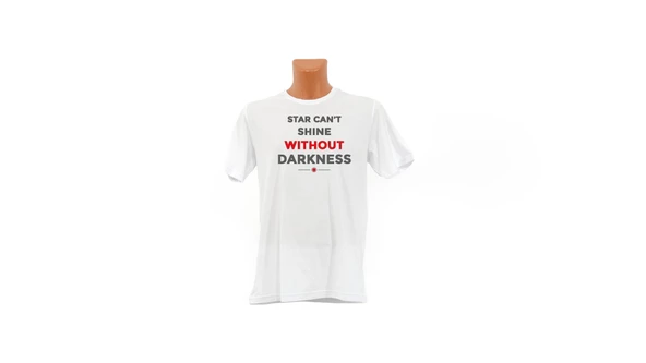 Star Can't Shine Without Darkness Baskılı Tişört