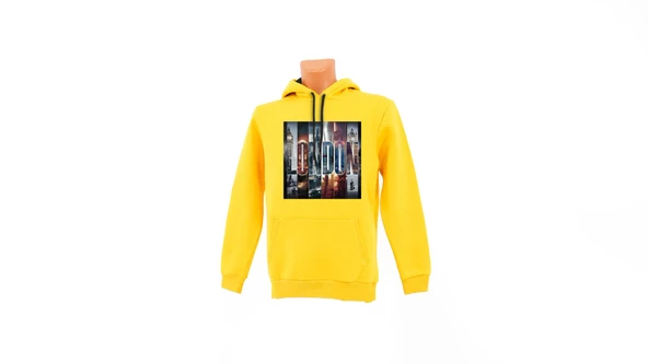 London baskılı Sweatshirt
