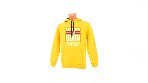 Legends Are Born To Be Great baskılı Sweatshirt