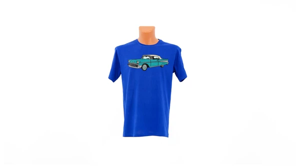 Vintage Car baskılı Tişört