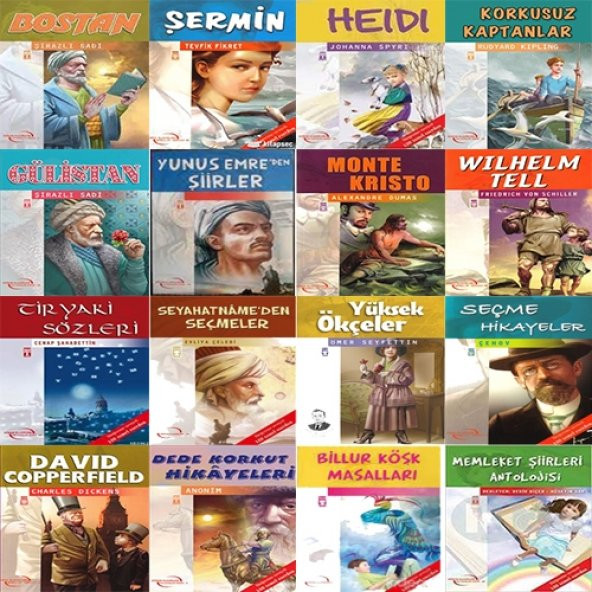 Timaş Yayınları Meb Tavsiyeli 100 Temel Eser Ortaöğretim için 16 Kitap