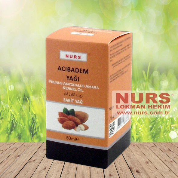 NURS LOKMAN ACIBADEM YAĞI 50 ML SAF VE SOĞUK SIKIM