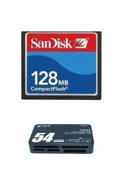 Pmr  128 Mb Sandisk Compact Flash Hafıza Kartı - Usb 2.0 Cf Kart Okuyucu