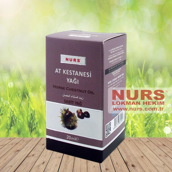 NURS LOKMAN AT KESTANESİ YAĞI 20 ML SAF VE SOĞUK SIKIM