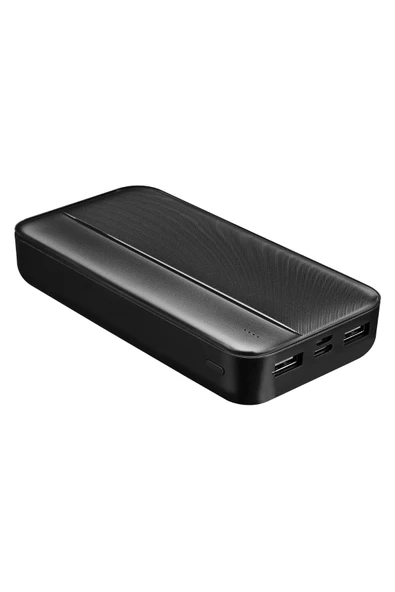 S-LINK P201 20000mAh PRM Micro+Type-C+USB Siyah Taşınabilir Pil Şarj Cihazı Powerbank - 5