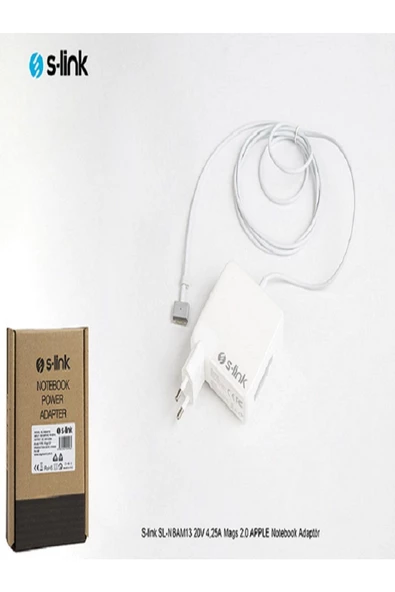 S-LINK  SL-NBAM13 20V 4,25A Mags 2.0 APPLE Notebook Adaptör ürün görseli
