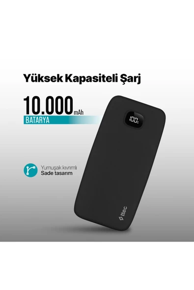 Ttec  ChargeUp LCD 10.000mAh Taşınabilir Şarj Aleti / Powerbank - 2