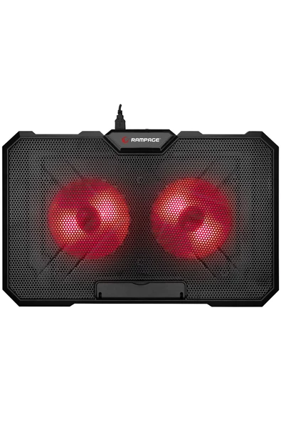 Rampage  Ad-rc12 Gamezone Siyah 2 Fan 2 Usb Rgb Işıklı 15"-17" Notebook Soğutucu Stand - 3