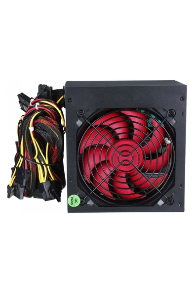 Platoon  Pl-9264 600w Gaming Pc Power Supply 12cm Geniş Fan Güç Kaynağı - Resim 3