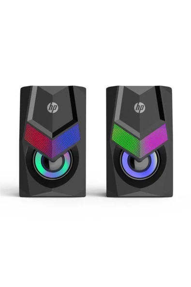 HP  DHE-6000 6W 2.0 RGB Aydınlatmalı Multimedya Hoparlör (3,5mm jack+usb) (Ramwhite Türkiye Garantili) - 3