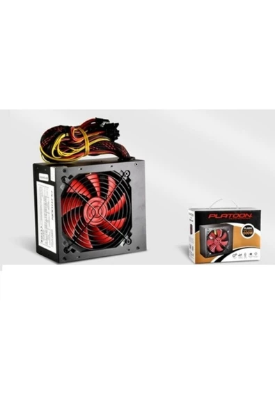 Platoon  Pl-9264 600w Gaming Pc Power Supply 12cm Geniş Fan Güç Kaynağı - Resim 4