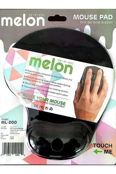 Mfk  Siyah Bileklikli Ekstra Kauçuk Kaplamalı Mouse Pad Ml-200 - 2