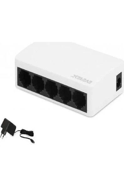 Everest  Everlınk Esf105 5 Port 10/100mbps Rtl8305 Chipset Fast Ethernet Masaüstü Switch Hub