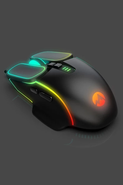 Everest Rampage  Sm-g55 X-fora Led Işıklı Gökkuşağı Aydınlatmalı 7200dpı Oyuncu Mouse (Everest Türkiye Garantili) - 3