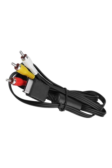 NARİTA  Playstatıon Ps2 /ps3 Tv- Ekran Bağlantı Görüntü Kablosu Sarı-kırmızı-beyaz Tos Kabo - 2