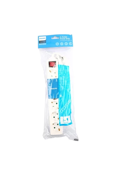 Philips  Sps1060a/513500w 16a 6'lı Priz 2 Mt - 4