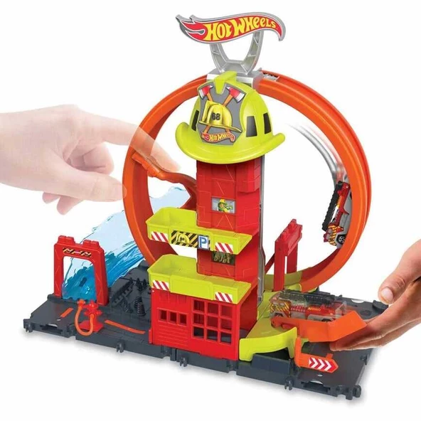 Hot Wheels Çember Pistli İftaiye İstasyonu HKX41 - Resim 6