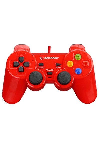 Rampage  SNOPY RAMPAGE SG-R602 PS3/PC KIRMIZI USB 1.8M GAMEPAD