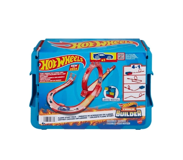 Hot Wheels Track Builder Alev Temalı Akrobasi Seti HMC04