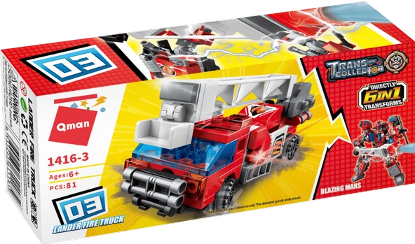 Qman Blazing Mars 1416-3 Block Lego