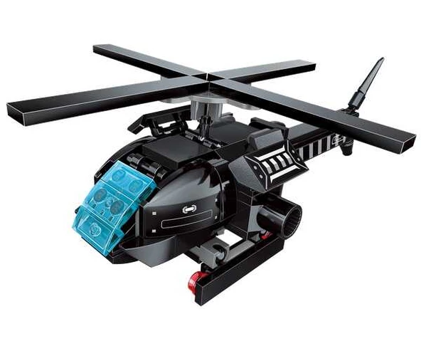 Qman Polis Helikopter Lego 41107-5 134 Parça