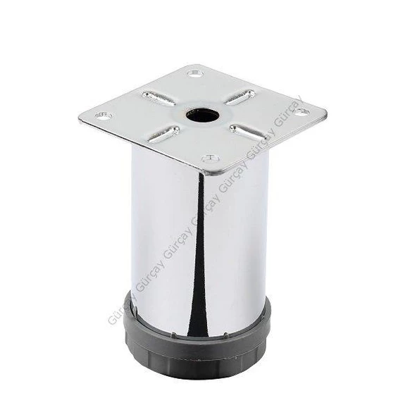 Gürçay Metal Mobilya Dolap Koltuk Ayağı 42mm Krom - 3