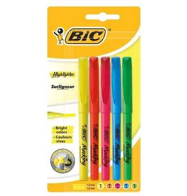 Bic Markıng Highlıghter 5 Li Blister Karışık