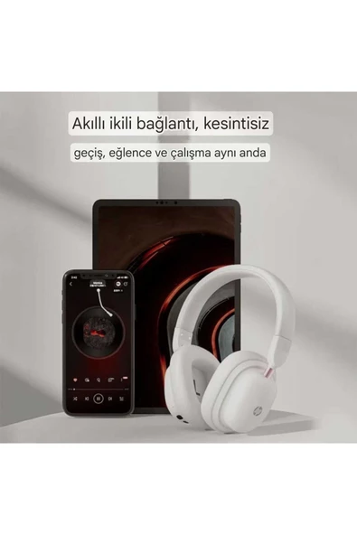 HP  H231R Kablosuz Kulak Üstü Bluetooth Kulaklık Mikrofonlu V5.3 Beyaz (Ramwhite Türkiye Garantili) - 3