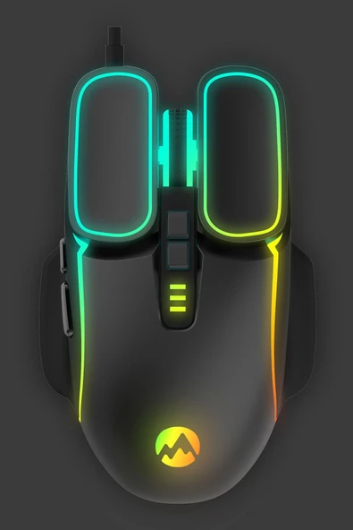 Everest Rampage  Sm-g55 X-fora Led Işıklı Gökkuşağı Aydınlatmalı 7200dpı Oyuncu Mouse (Everest Türkiye Garantili) - 2