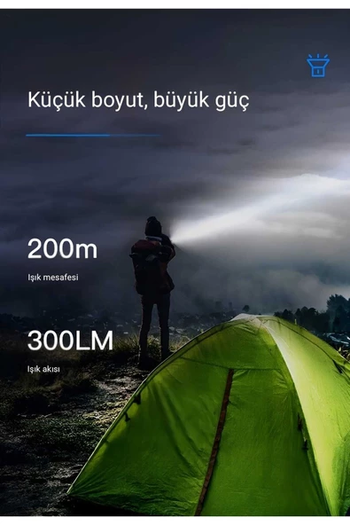 Philips  SFL1236 3W 300 Lümen Şarj Edilebilir Led El Feneri Siyah (200Mt Menzil, Ip44) (Ramwhite Garantili) - 5