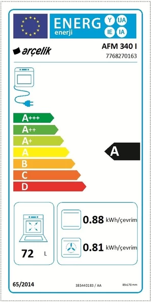Arçelik AFM 340 I Ankastre Fırın - 6