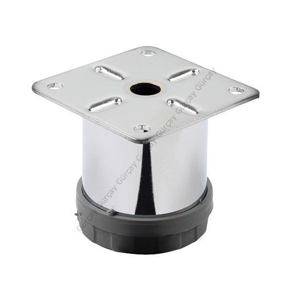 Gürçay Metal Mobilya Dolap Koltuk Ayağı 42mm Krom - 2