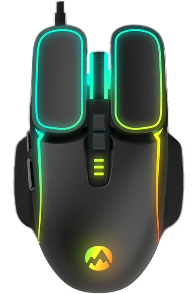 Everest Rampage  Sm-g55 X-fora Led Işıklı Gökkuşağı Aydınlatmalı 7200dpı Oyuncu Mouse (Everest Türkiye Garantili)