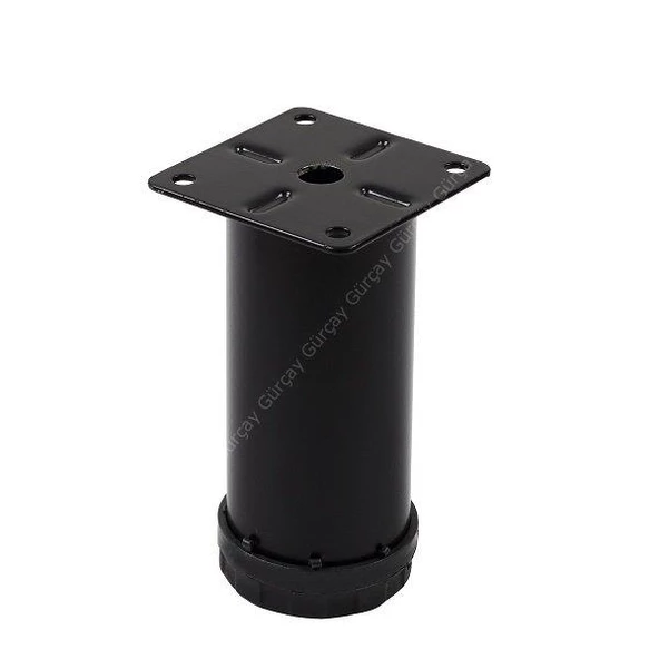 Gürçay Metal Mobilya Ayağı Siyah Çap 42mm Çeşitli Ölçüler - 3