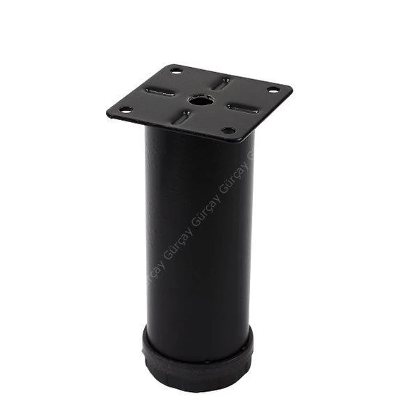 Gürçay Metal Mobilya Ayağı Siyah Çap 42mm Çeşitli Ölçüler - 4