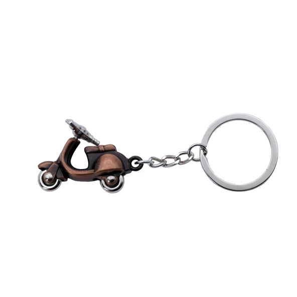 Oto Araba Motosiklet Anahtarlık Vespa Bakır Renk - 2