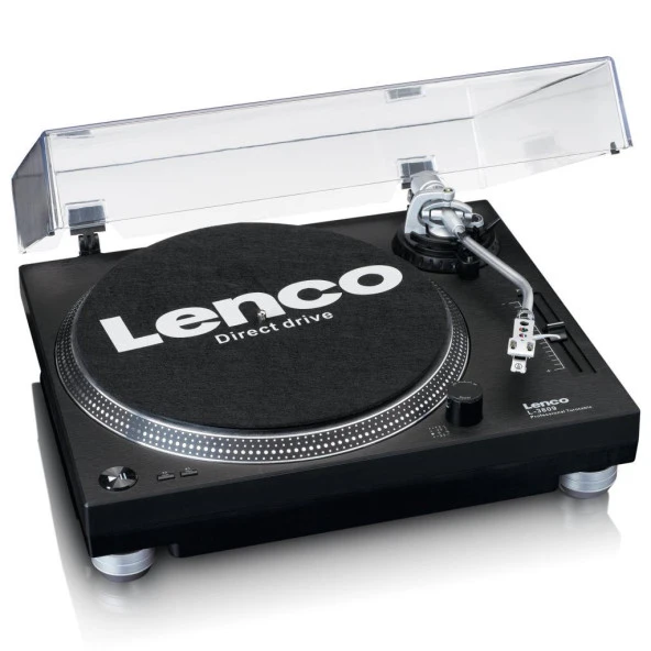 Lenco L-3809 Siyah Pikap Direct Drive Motorlu USB Bağlantılı Plak Çalar - 2