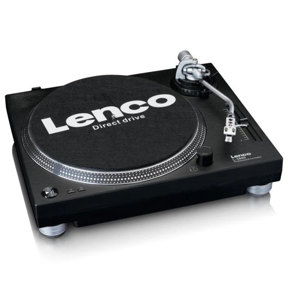 Lenco L-3809 Siyah Pikap Direct Drive Motorlu USB Bağlantılı Plak Çalar - 5