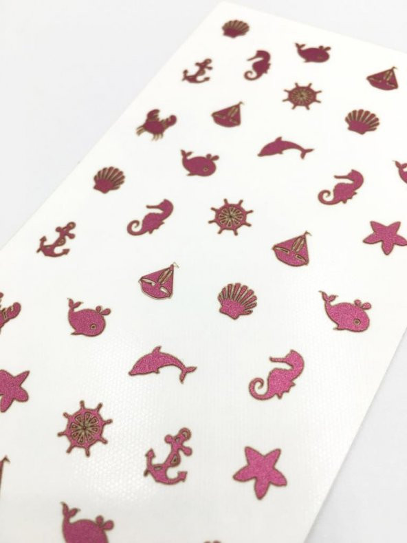 Deniz   Metalik Tırnak Sticker, Nail Sticker, Nail Art - 2