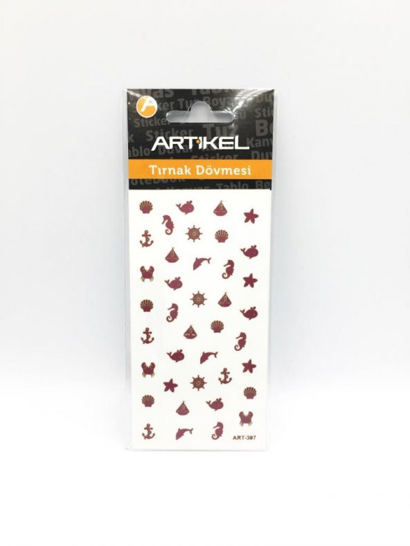 Deniz   Metalik Tırnak Sticker, Nail Sticker, Nail Art - 3