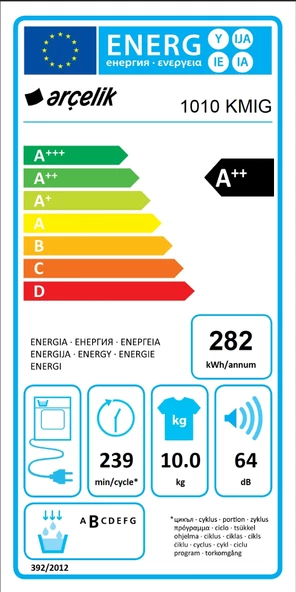 Arçelik 1010 KMIG A++ Kurutma Makinesi - 6