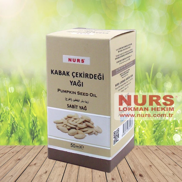 NURS LOKMAN KABAK ÇEKİRDEĞİ YAĞI 50 ML SAF VE SOĞUK SIKIM