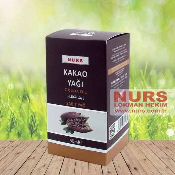 NURS LOKMAN KAKAO YAĞI 50 ML SAF VE SOĞUK SIKIM